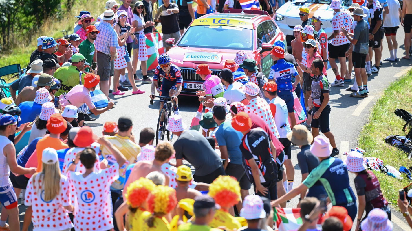 Oscar Onley during stage 12 of the 2025 Tour de France