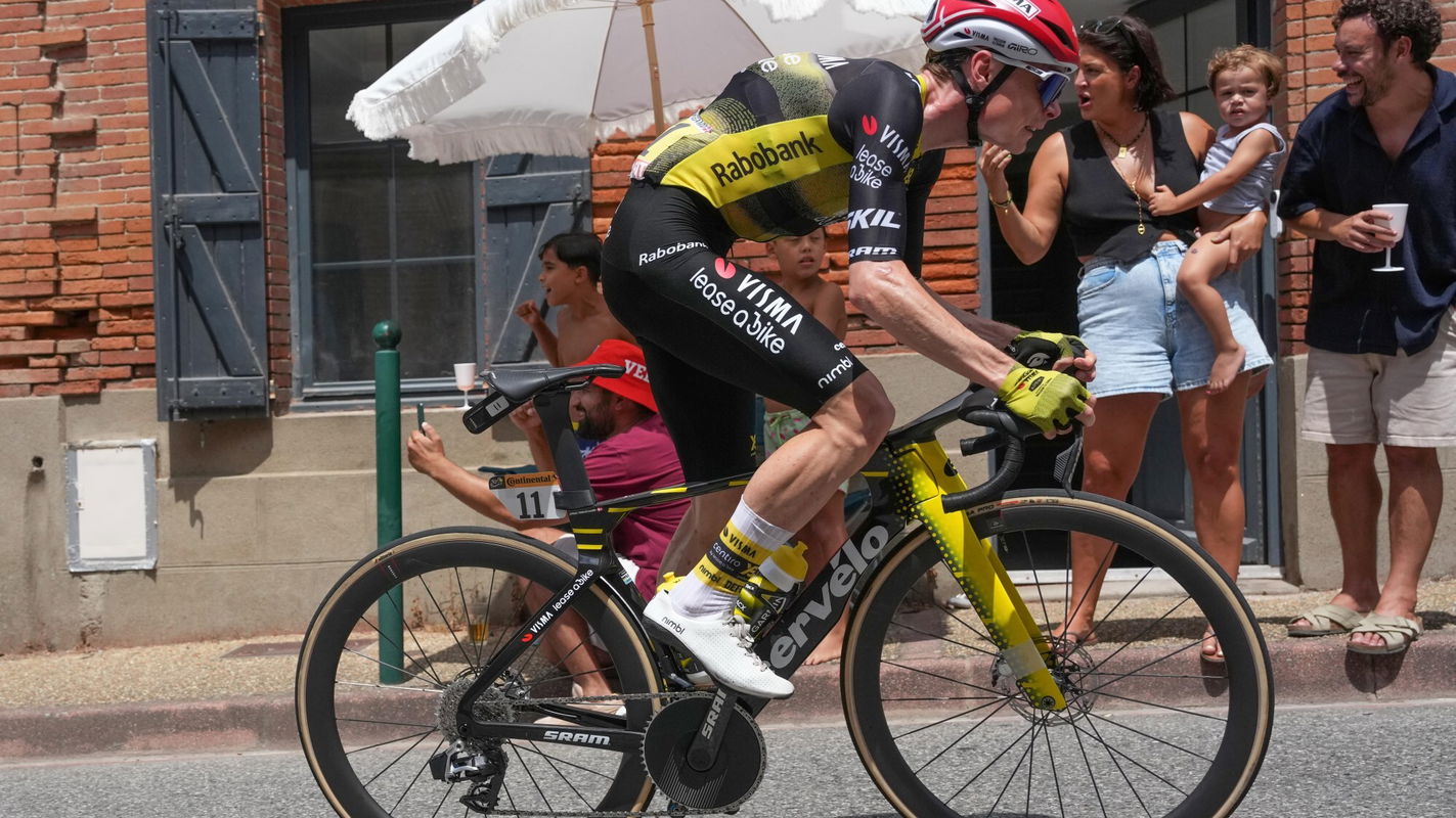 Jonas Vingegaard during stage 15 of the 2025 Tour de France