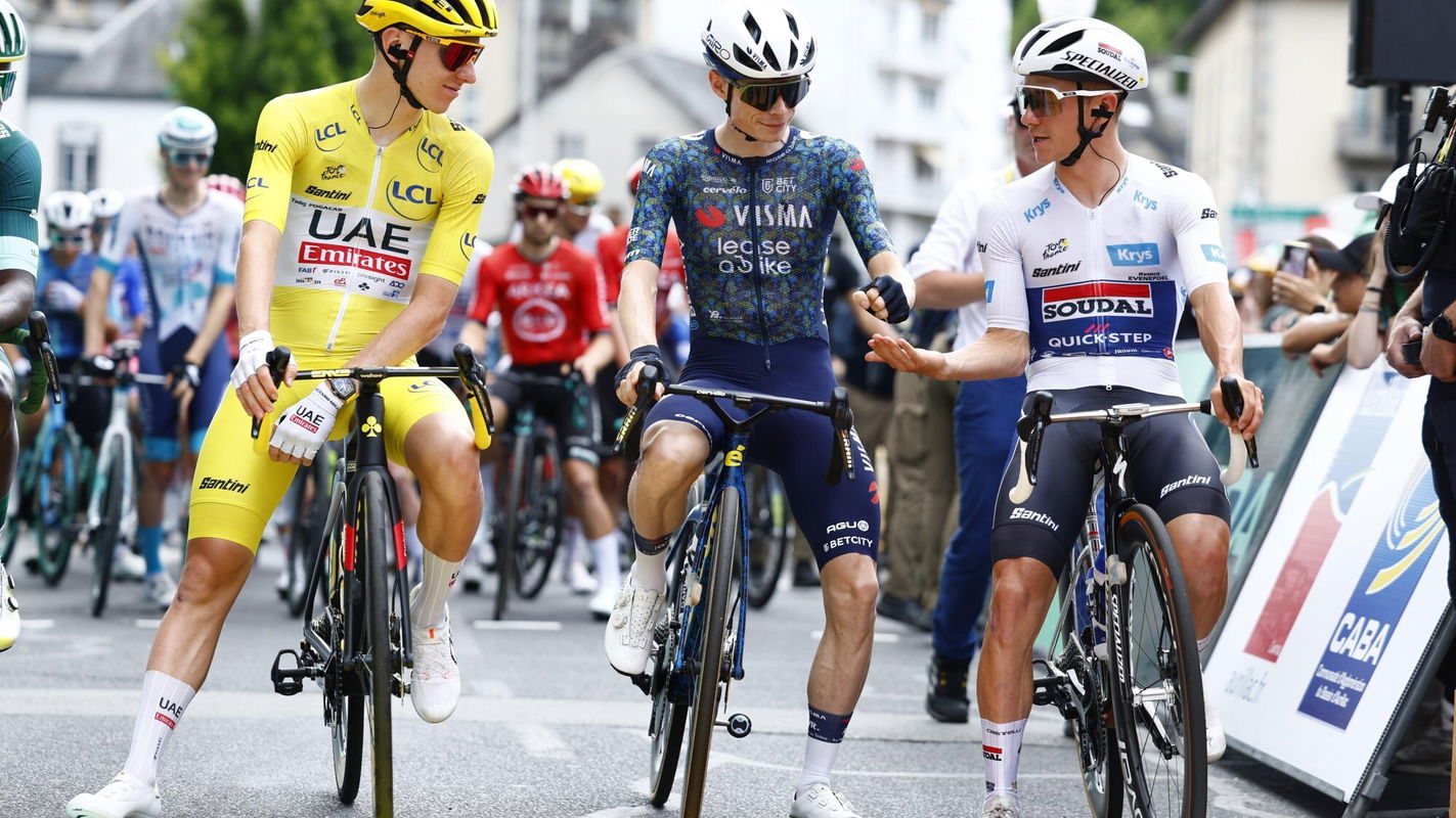 Tadej Pogacar Jonas Vingegaard Remco Evenepoel Tour de France 2024