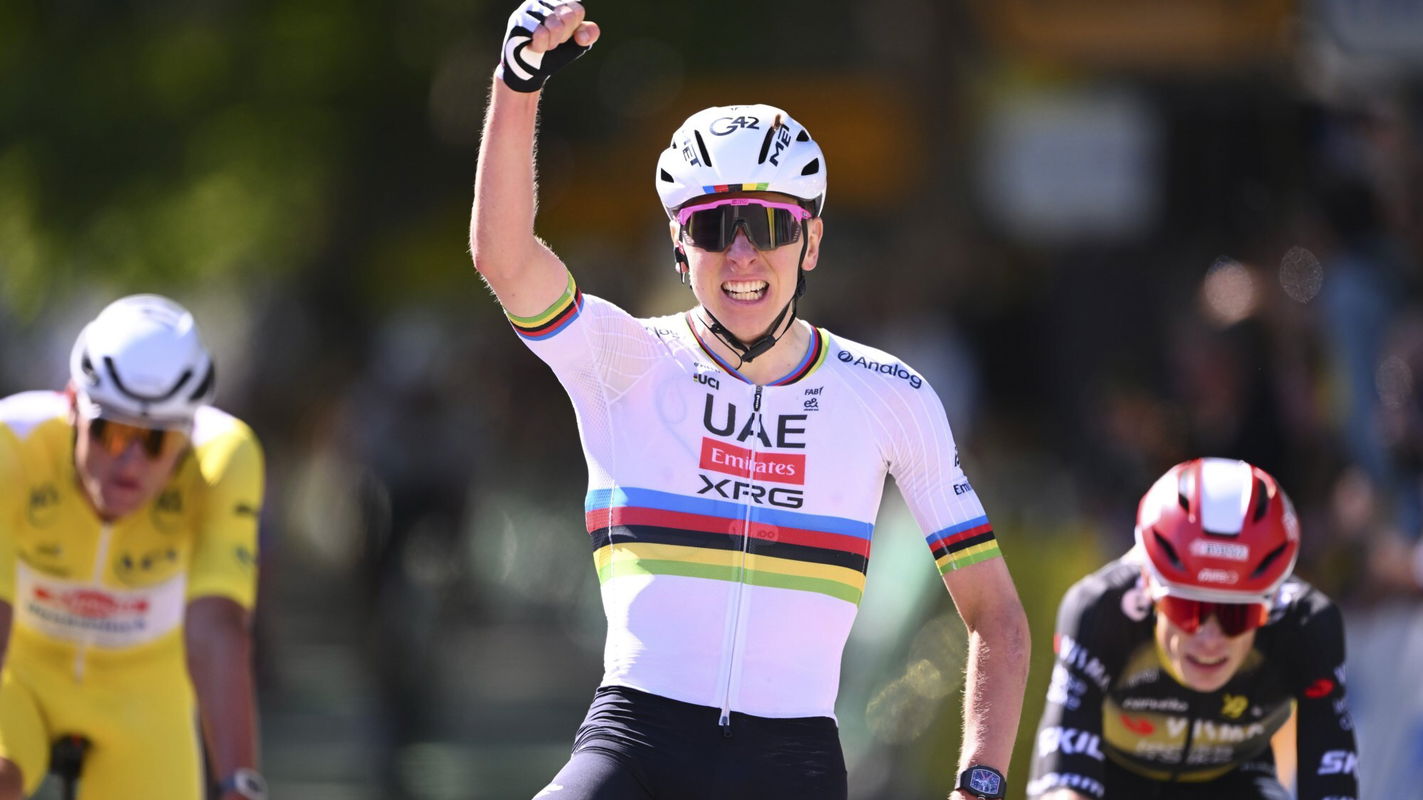 Tadej Pogačar wins stage 4 of the 2025 Tour de France