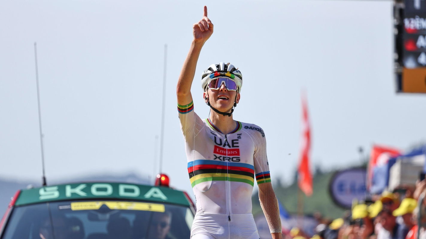 Tadej Pogačar wins stage 12 of the 2025 Tour de France
