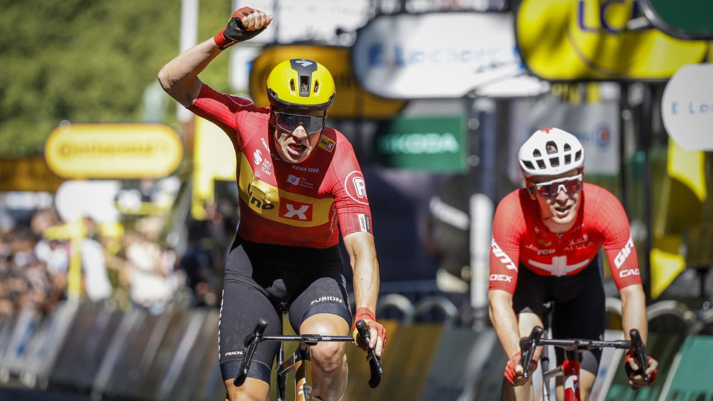 Jonas Abrahmason wins stage 11 of the 2025 Tour de France