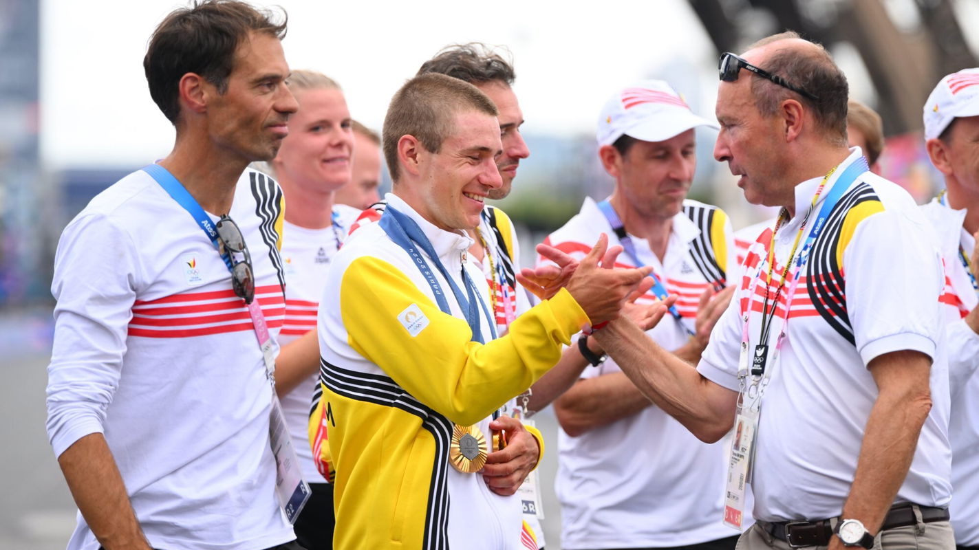Sven Vanthourenhout Remco Evenepoel Belgium Paris 2024 Olympics