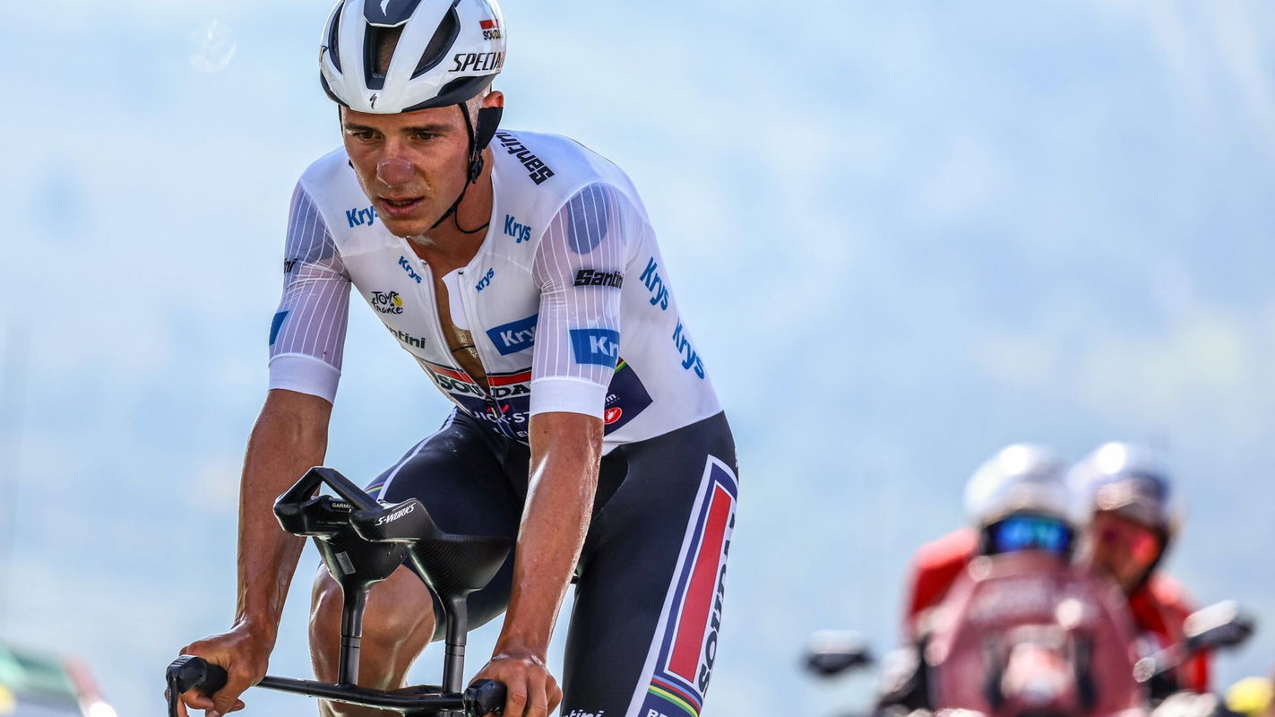 Remco Evenepoel Tour de France 2025 time trial struggle