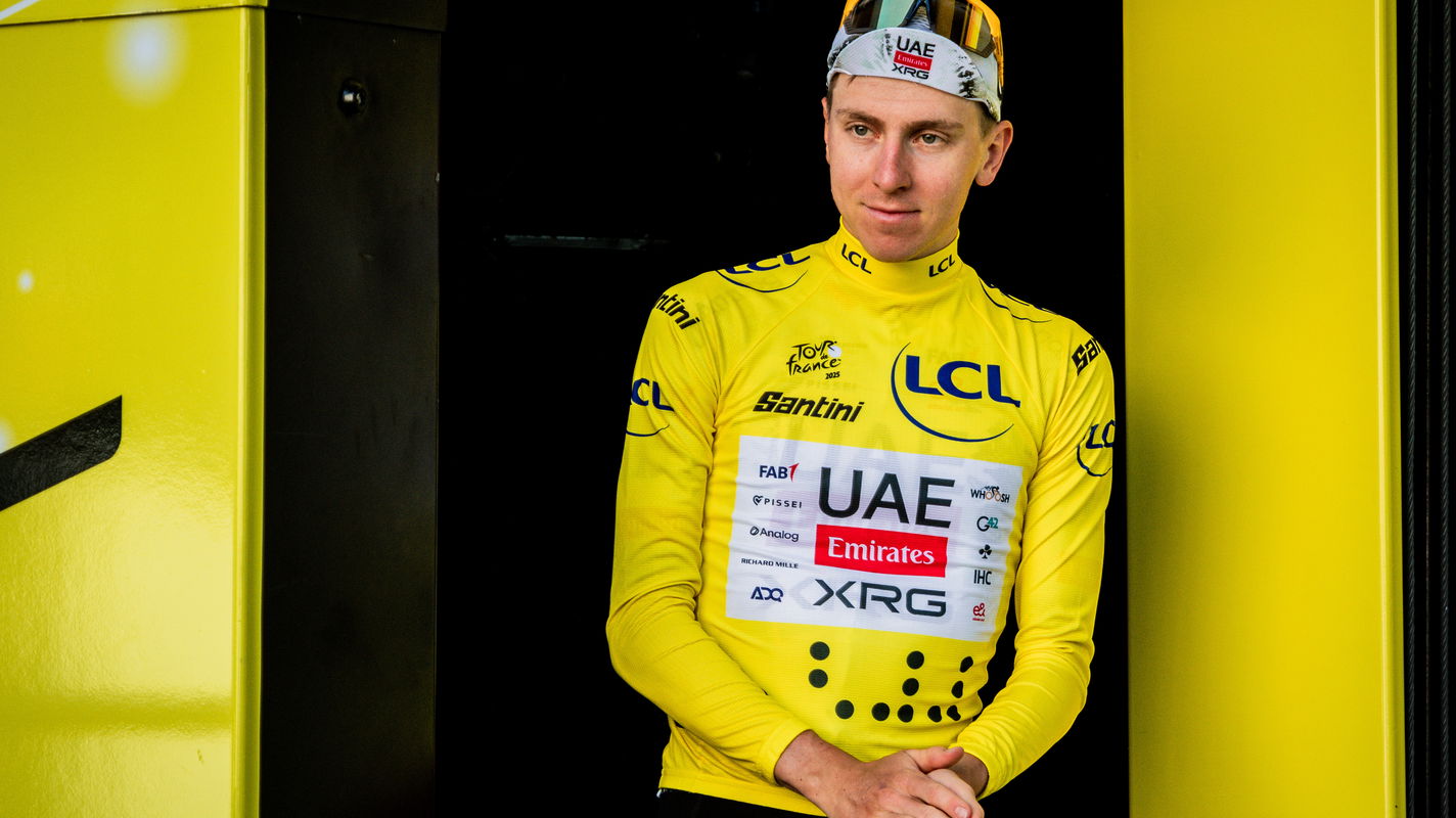 Tadej Pogacar Tour de France 2025 yellow jersey stage 5 TT