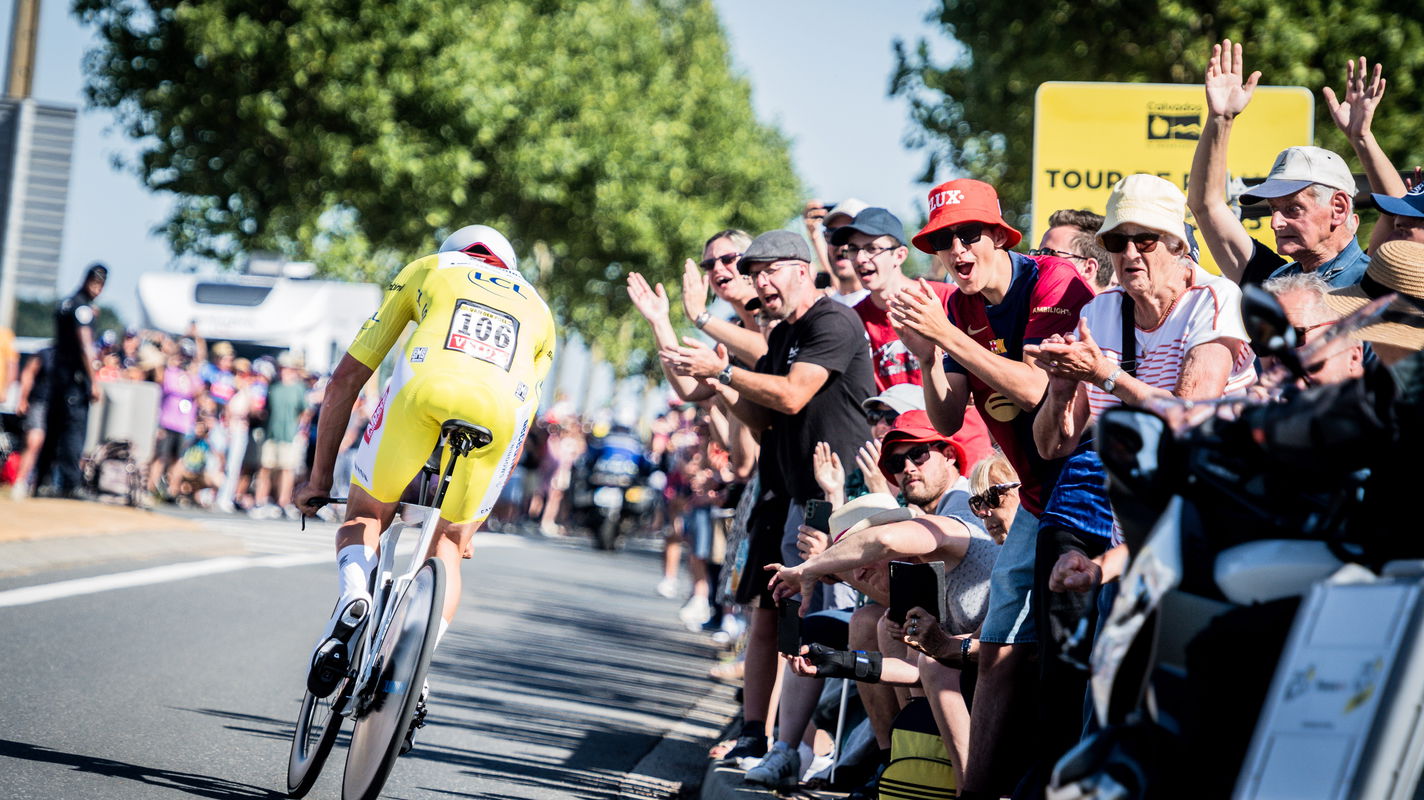 Mathieu van der Poel Tour de France time trial 2025