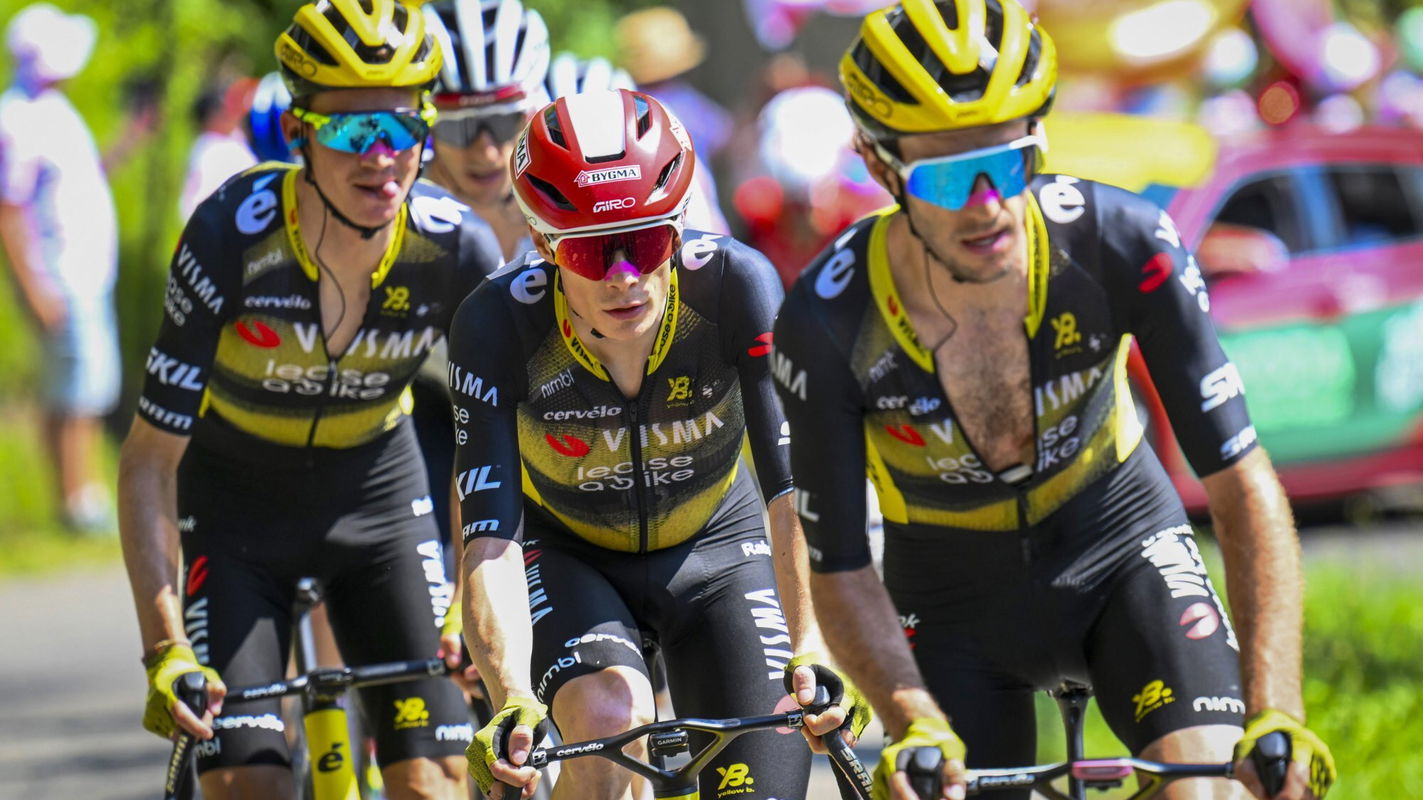 Sepp Kuss, Jonas Vingegaard and Simon Yates - 2025 - Tour de France stage 12